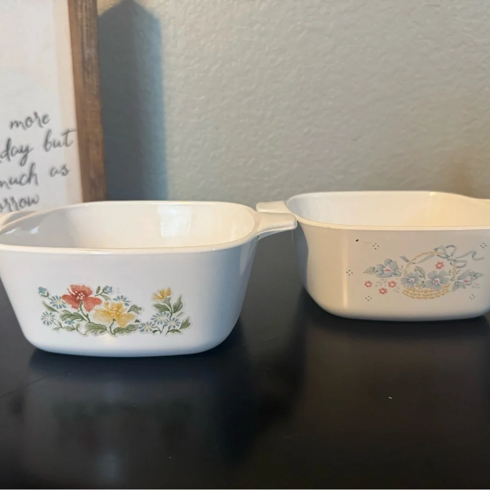 Vintage Corning Ware Ceramic Dishes